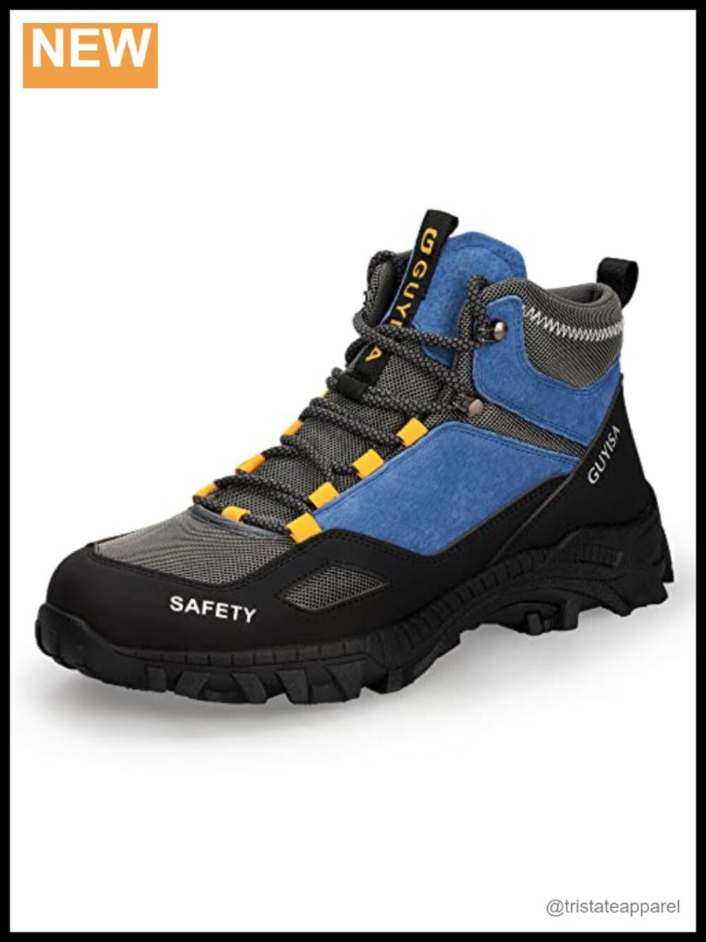 Steel Toe Work Boots Men Safety Non Slip Comfortable Industrial Construction